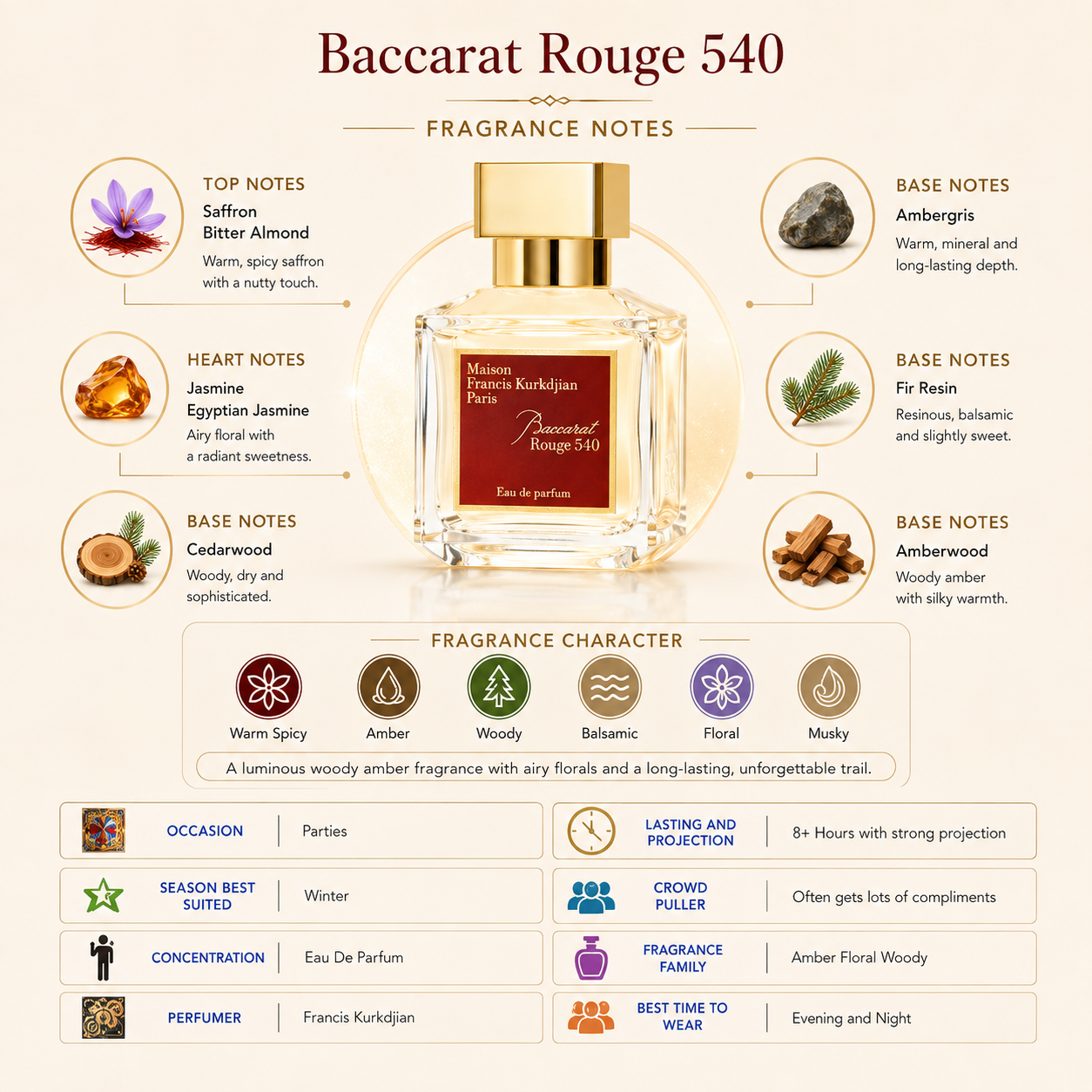 Maison Francis Kurkdjian Baccarat Rouge 540 Eau de Parfum - Premium Luxury Fragrance (Unisex) - Image 2